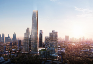 One Bangkok is the first project in Thailand to target LEED Platinum certification.  for Neighborhood Development. Image courtesy of Atchain.